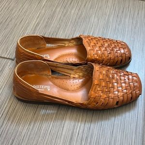 Sun steps handwoven bohemian leather shoes size 7